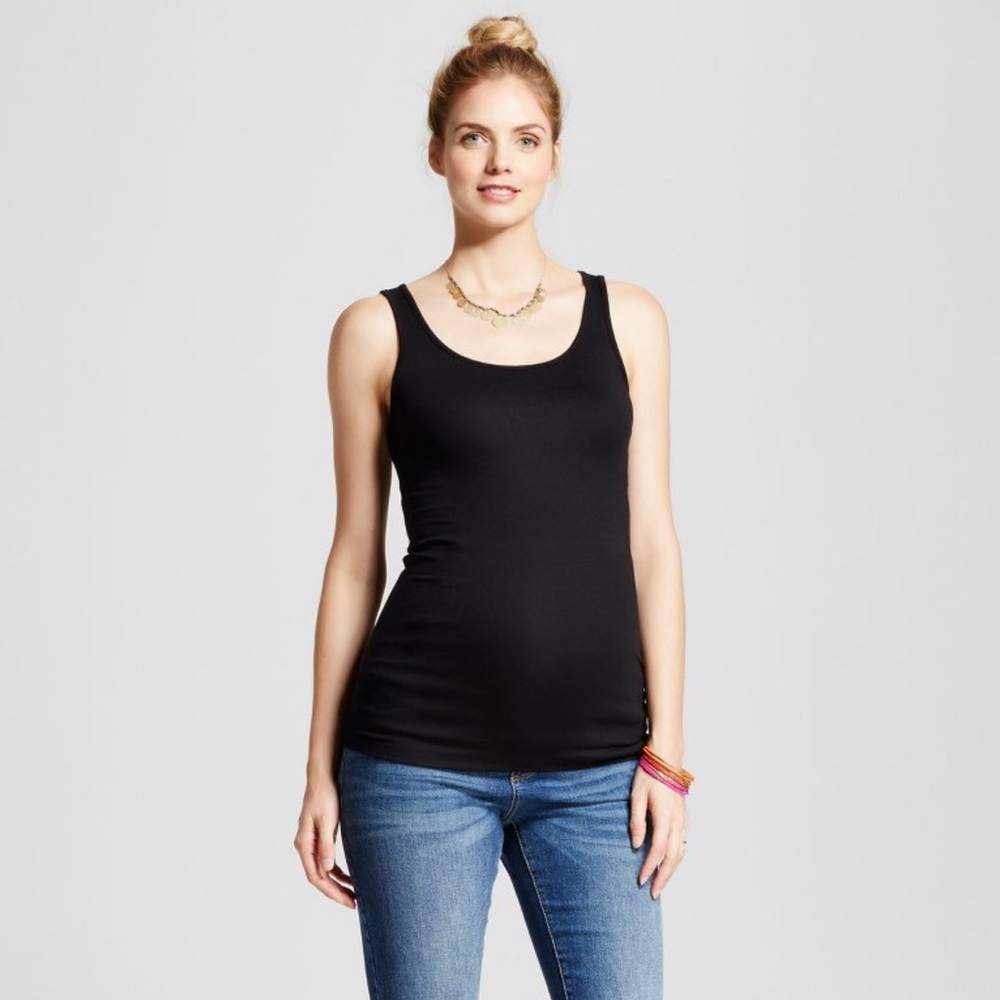 Isabel Maternity by Ingrid & Isabel Black Tank Top